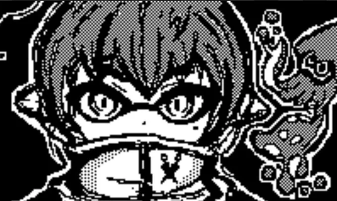 ちなみに今朝あげたスプラトゥーンのバナーは自分の肉体の髪型とイカちゃんを足して描きました。

わたし模写しか出来ないのでかなりキツかったですw

髪や文字の色は1マスずつ空けて点を打って描きました🦑 
