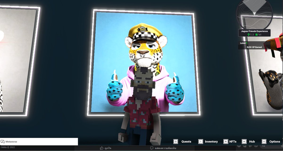 ployp0589's tweet photo. @TheSandboxGame @jagfriends_nft I just finished my quest on 
@jagfriends_nft

 experience on the #sandboxalphaS3 for a chance to win a Season 3 Alpha Pass! Here I am in Legendaries Room, check out my screenshot!

#jaguarfriends https://t.co/Ji2zqNjU7I