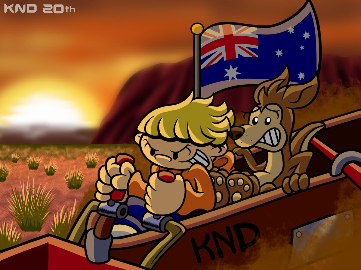 G’Day! The next stop on the Sector V world tour is Numbuh 4’s homeland for some Outback off-roading! 🇦🇺 

#knd #kidsnextdoor #codenamekidsnextdoor #knd20thanniversary #australia #australianoutback #myfanart