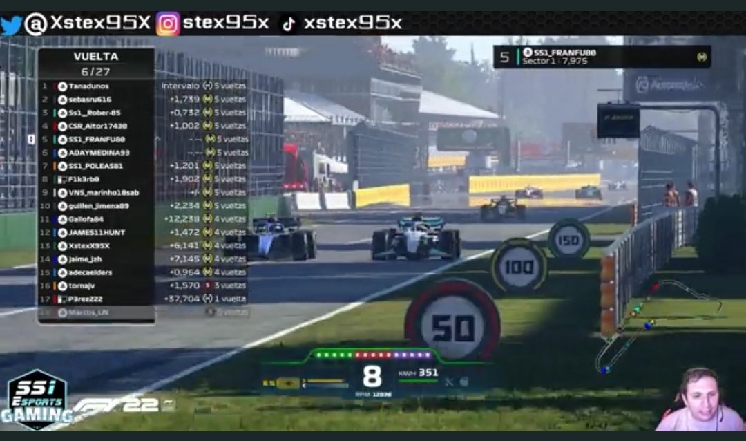 🏆Gran carrera protagonizada por los pilotos de SS1 en la primera prueba del campeonato. 🏆
✨1° Tanadunos✨
✨2° Franfu80✨
✨3° Sebasrus ✨
Próxima parada el 3 de Octubre en el circuito de Singapur.