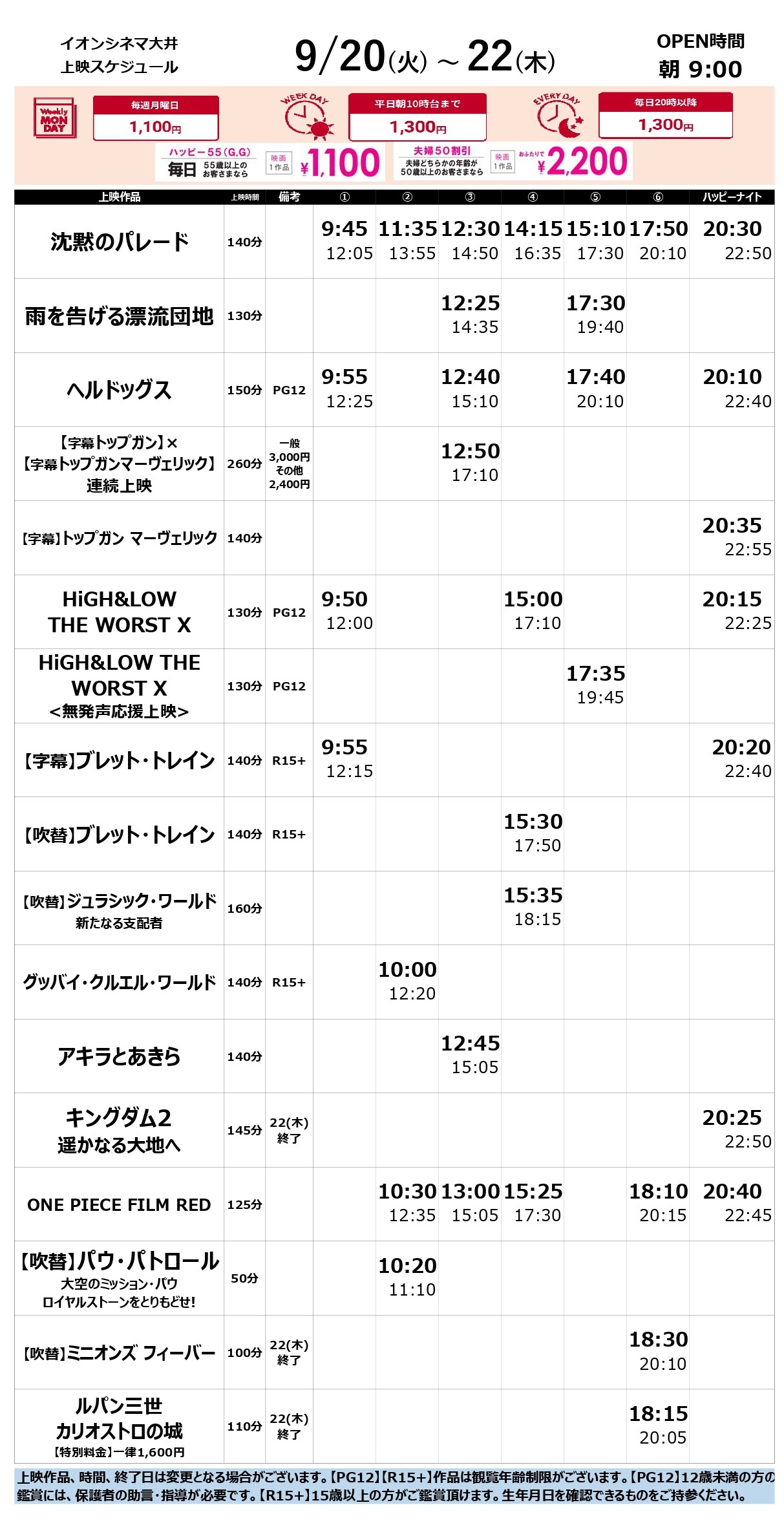 イオンシネマ大井 埼玉県ふじみ野市の映画館 Ac Ohi Twitter
