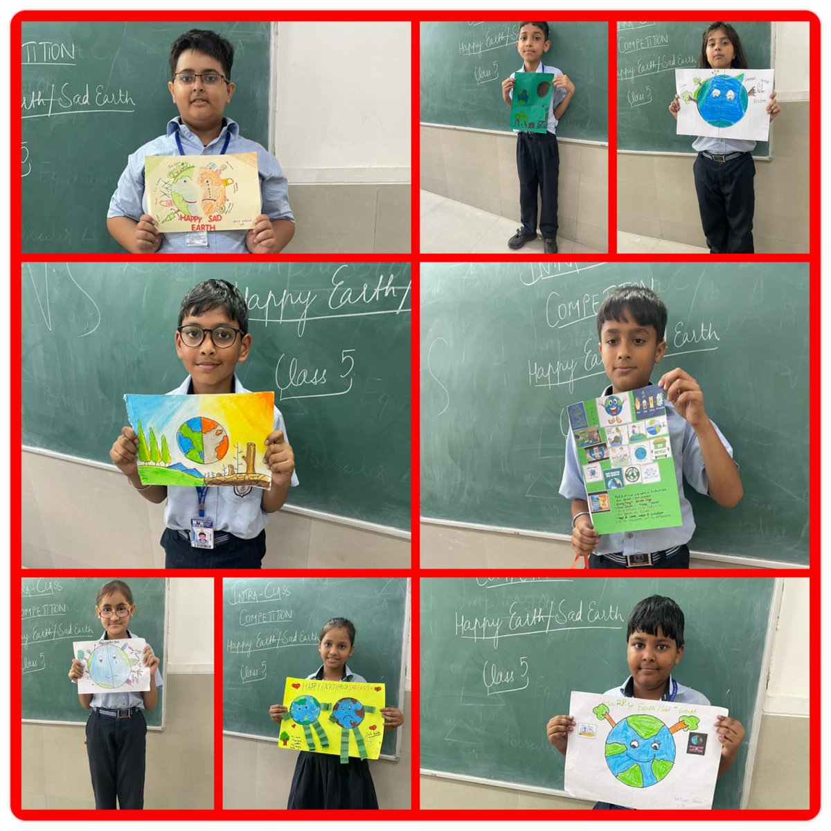 MSMSDelhi's tweet photo. Happy Earth, Sad Earth

Mahavirians expressed the face of happy and Sad Earth through their creativity wrote creative slogans to spread awareness about the degrading #environment.

#CraftCompetition
#HappyEarthSadEarth
#CreativeSlogans 
#Paintings
#MSMS https://t.co/oeXih12Wmf