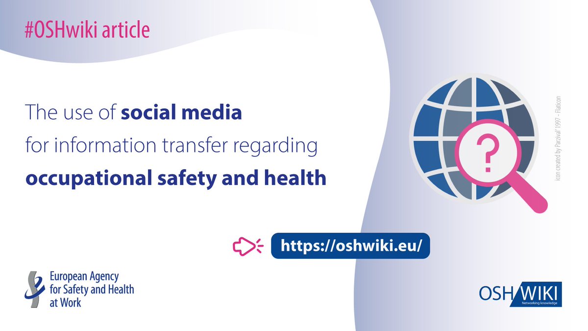 EU_OSHA's tweet image. 🤷‍♀️ How to use social media to raise awareness of occupational #SafetyandHealth in both accurate and efficient way? 
🛠️ This #OSHwiki article has some good guidelines to offer: oshwiki.eu/wiki/The_use_o…
#OSHknowledge