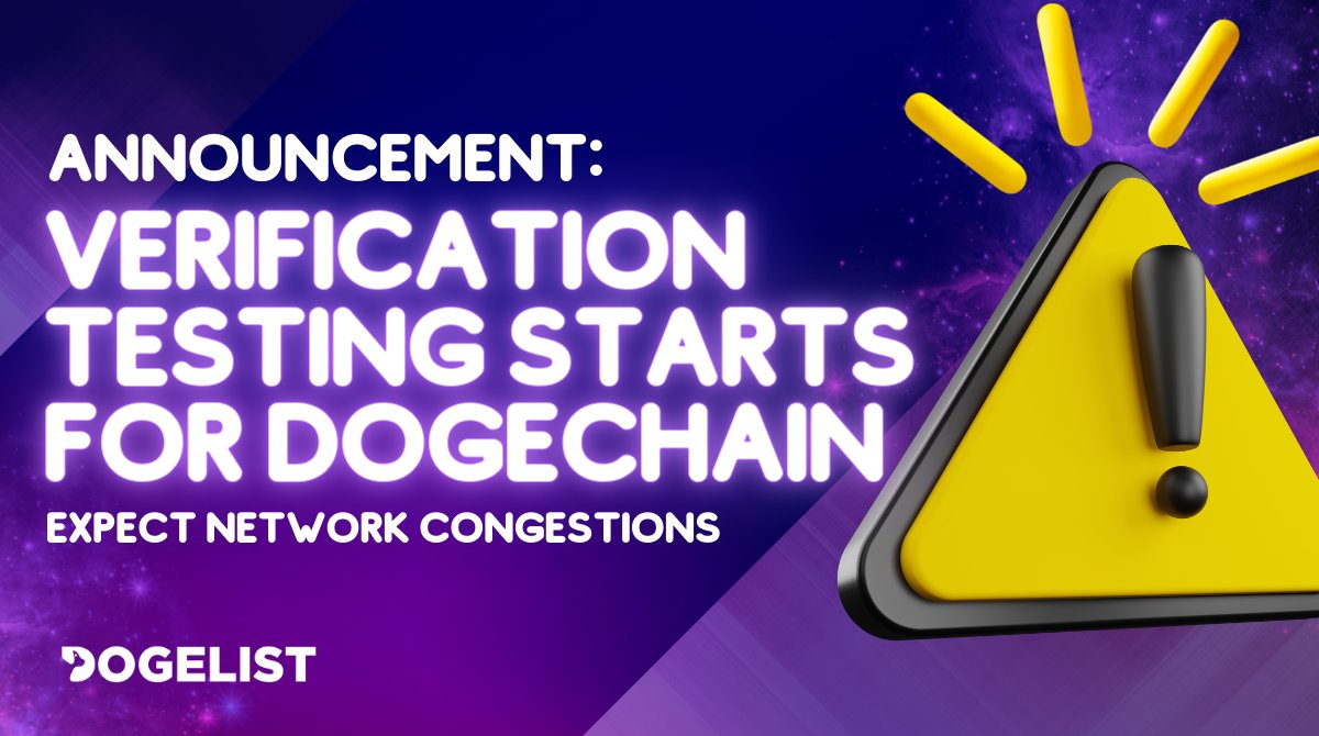 DogelistNews's tweet photo. @DogechainFamily has made an announcement just several minutes ago that the devnet is ready to start verification testing. Users will expect congestions and delays that are expected to last for two to three hours.

Twitter Announcement:
https://t.co/Ks3D9aRUvQ

#DogeChain #Doge https://t.co/MMou4wG1yZ