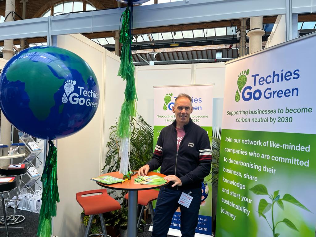 We're ready to go at #TechConnectLive! Drop by Stand E13 to chat to the team (find the 🌍globe balloons!) or head over to the Future Stage at 12pm to hear from some of our experts on starting your sustainability journey. #techconnect @techconnectlive #ireland #irishtech