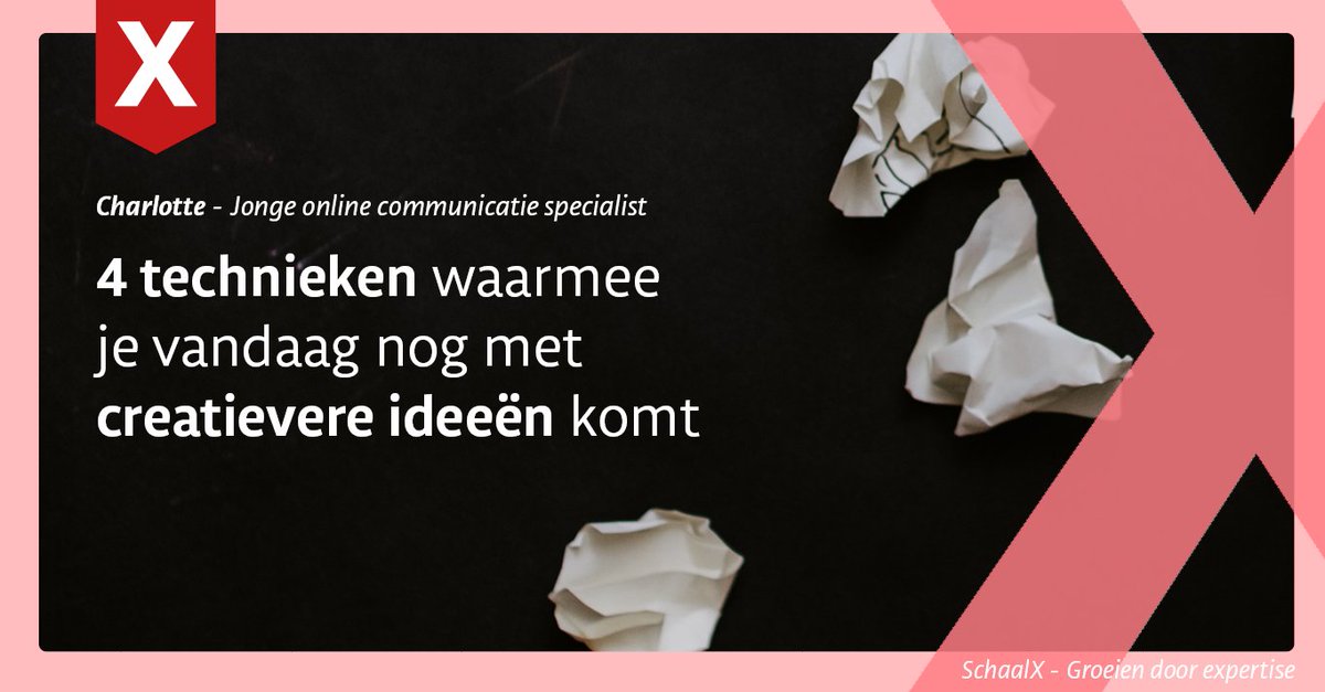 We bedenken de beste concepten, op de gekste momenten. 🤸‍♀️ Maar daar kun je niet altijd op wachten. 

Gelukkig heeft Charlotte technieken achter de hand om ook op de lastige dagen met creatieve ideeën te komen.  👉 bit.ly/3L7F7iy