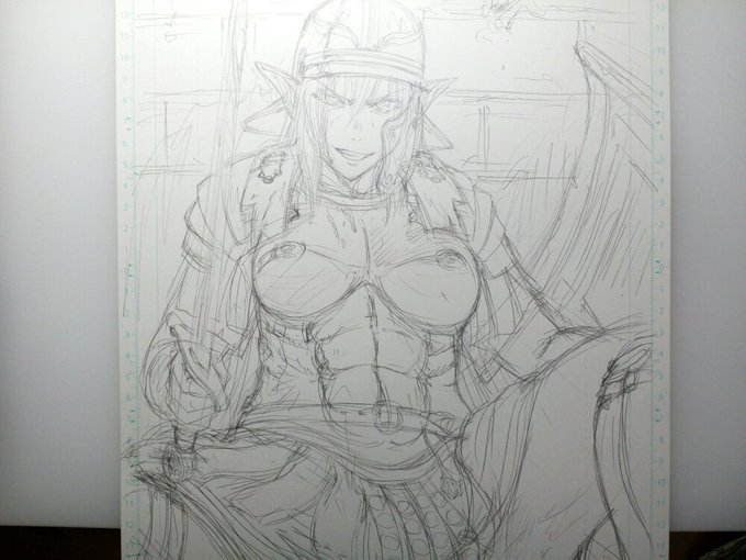 気晴らしに扉のくっころヤオ描く。ジョギング行こ。 