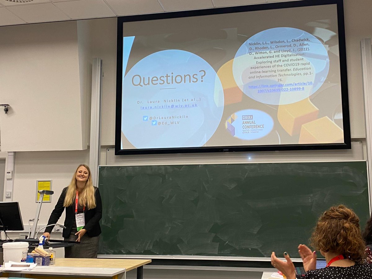 Fantastic presentation about supporting student learning by <a href="/DrLauraNicklin/">Laura Louise Nicklin</a> at #BERA last week. I can totally see why students nominated her #studentawards <a href="/wlv_education/">WLV Education</a> <a href="/ed_wlv/">WLV Education Studies, Childhood & family studies</a> @ypfc_wlv <a href="/wlv_ecs/">BA (Hons) Early Childhood Studies</a>. Bring on the new term.