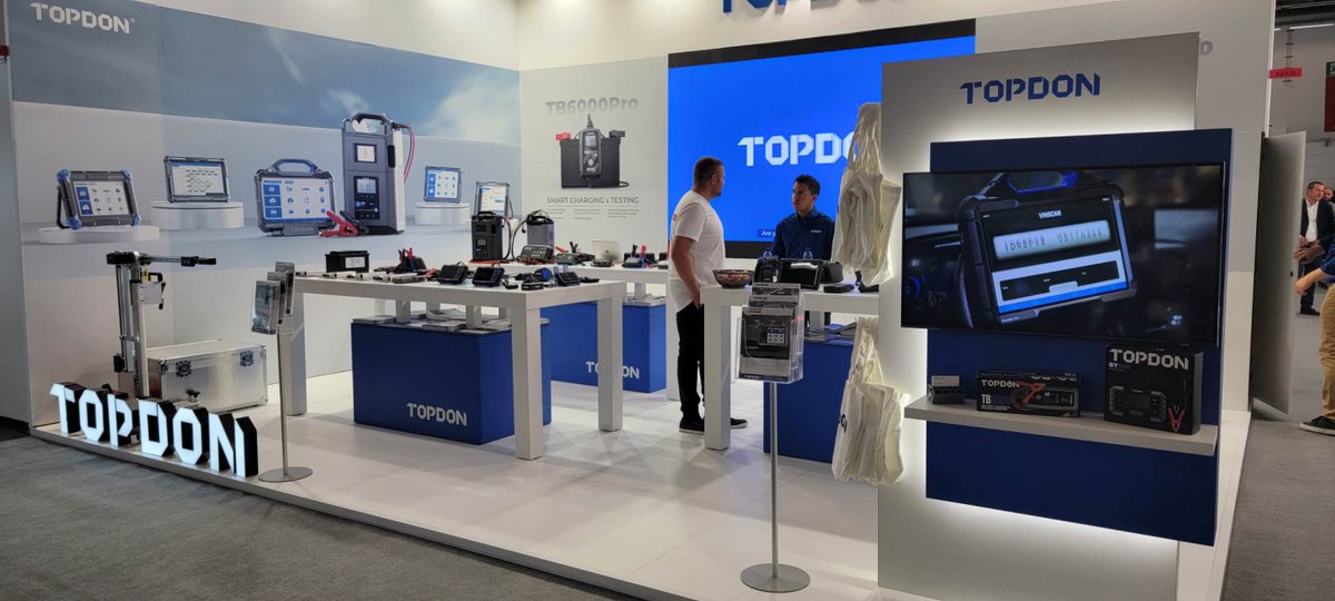 Topdon_Official's tweet photo. AUTOMECHANIKA FRANKFURT 
🔥🔥1st day and we are ready
Come and visit our team in Hall 9.0, E20. 👋

#AutomechanikaFrankfurt2022 #automechanika #topdon #aftermarket #automotive #phoenixremote #autoparts #autorepairshop #topdonusa #topdoneurope #expo2022 https://t.co/JRVb9rXOQI