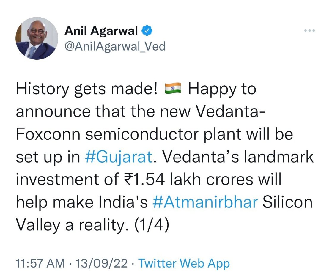 Akshay_K_Samatv's tweet photo. Seems the Government of Maharashtra has taken up responsibility to bring projects for Gujarat https://t.co/xpRDJ5MBfh