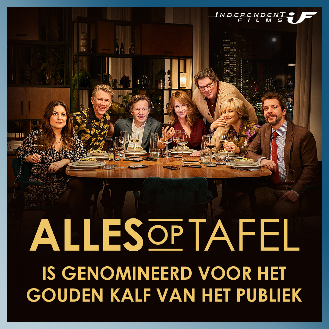 Alles Op Tafel is genomineerd voor het Gouden Kalf van het Publiek! ✨ Help ons deze fantastische prijs binnen te halen door NU te stemmen op Alles Op Tafel via: 
filmfestival.nl/stemmen-gouden…

#allesoptafelfilm #independentfilmsnl #IF #goudenkalfvanhetpubliek #nederlandsfilmfestival
