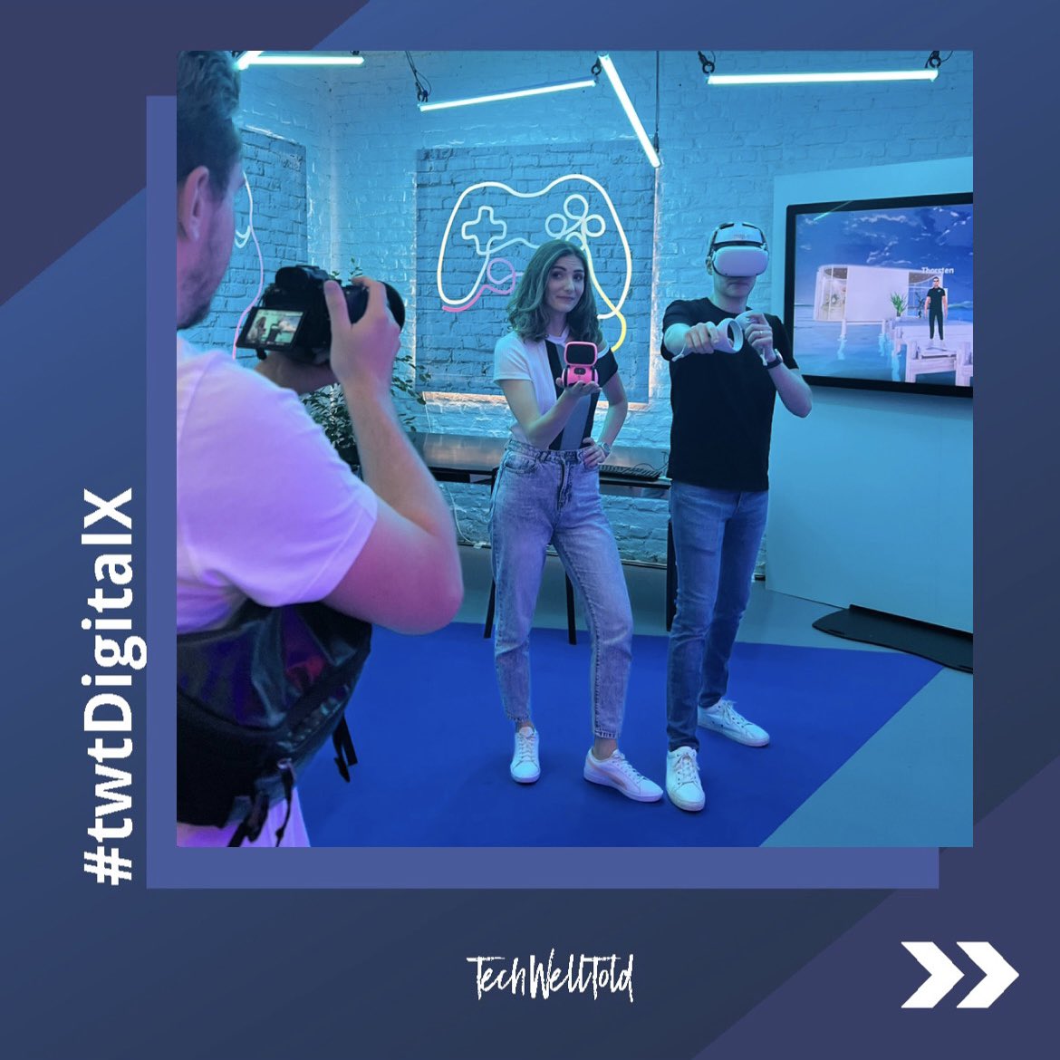 TechWellTold's tweet photo. Heute tauchen wir ab ins #Metaverse. Wer hat schon einen eigenen #Avatar? 🙌 @ByondXR @sarah_elsser @digimittelstand #twtDigitalX https://t.co/2G8WzoI5yG