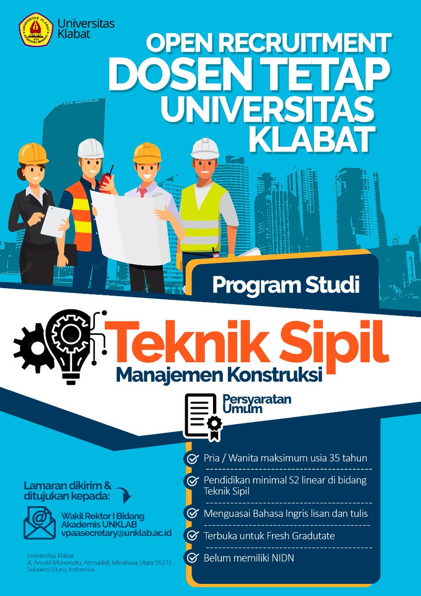 UNIVERSITAS KLABAT tweet media