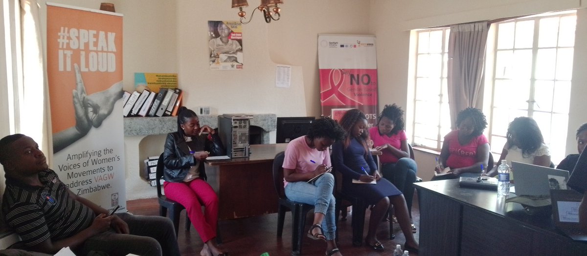 roots_africa's tweet photo. #SPEAKITLOUD . Social accountability is critical in amplifying the voices of women's movements to address #VAGW in Zimbabwe . Adolescent Girls &amp; Women in Mashonaland Central undergoing the Social Accountability Training. @VSO_Intl @VSOZimbabwe @WLSAZW https://t.co/I13N9V3N7t