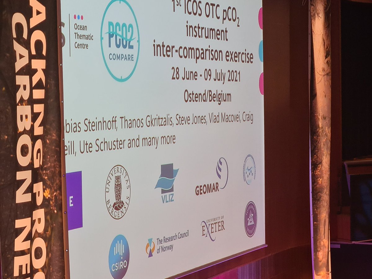 Here's @toebki  from <a href="/NORCEresearch/">NORCE</a> and <a href="/GEOMAR_de/">GEOMAR</a> pesenting the results from the <a href="/OTCCO2/">ICOS Ocean Thematic Centre</a> pCO2 intercompariosn conducted at <a href="/VLIZnews/">Flanders Marine Institute - VLIZ</a> in 2022 supported by multiple groups including <a href="/ioccp_org/">IOCCP</a>