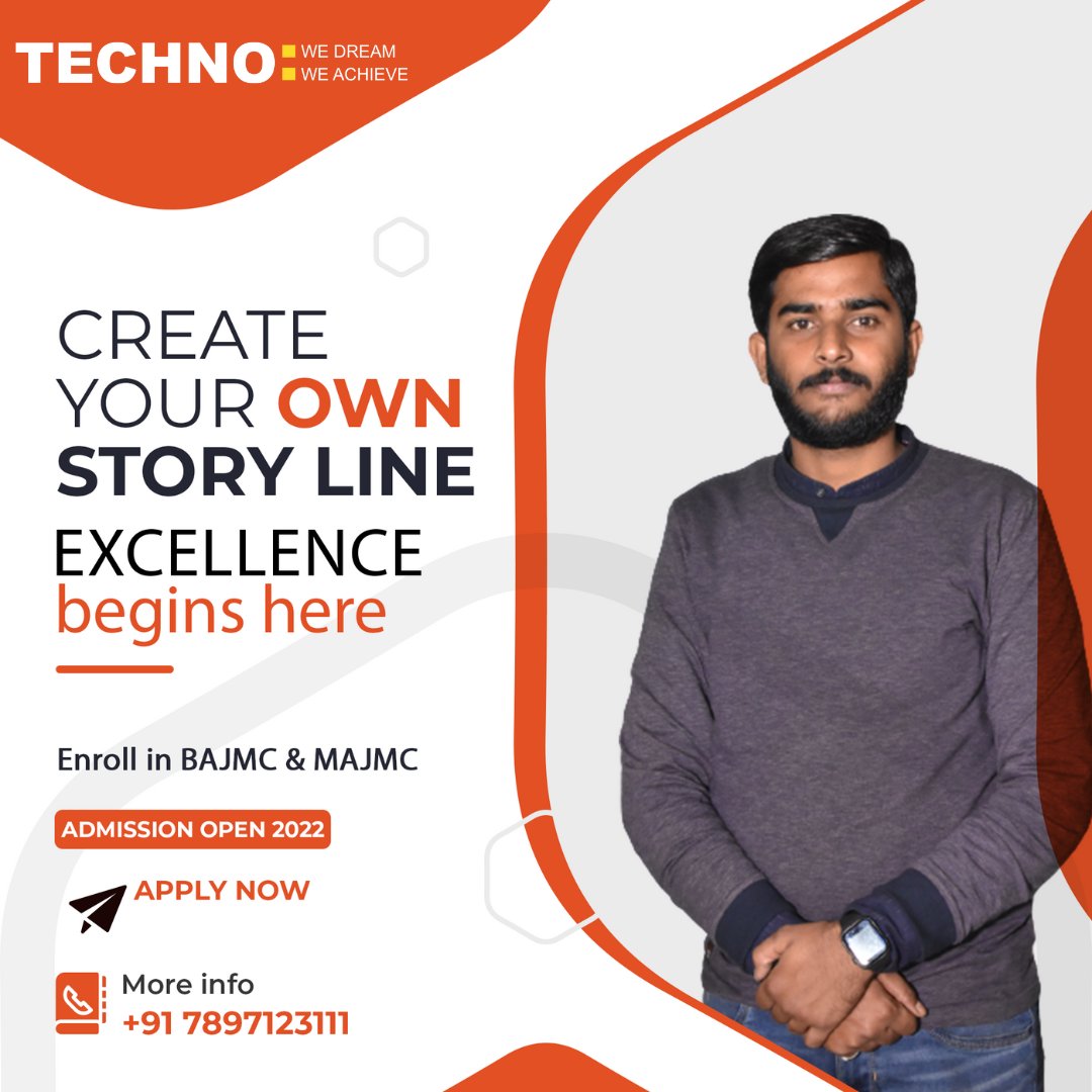 TECHNOGROUP2's tweet photo. Through a conducive campus life, guidance from eminent faculty members, opportunities for live learning, and a lot more.
Achieve your career goals at #Techno
Admissions Open 2022
#Techno #TechnoGroup #College #collegelife #collegeadmission #bajmc #bjmc #journalism https://t.co/NN0kpznPmx