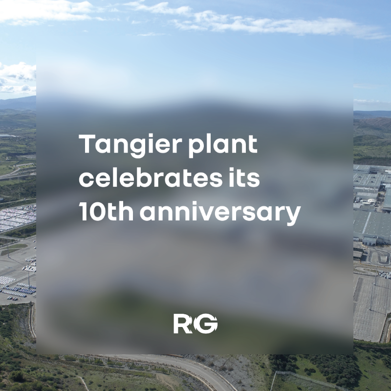 renaultgroup's tweet photo. The Tangier plant in Morocco is celebrating its 10th anniversary today. Opened in 2012, this industrial site is the Group's first 100% carbon-free plant, designed for zero CO2 emissions and zero industrial effluent discharge. 🌎