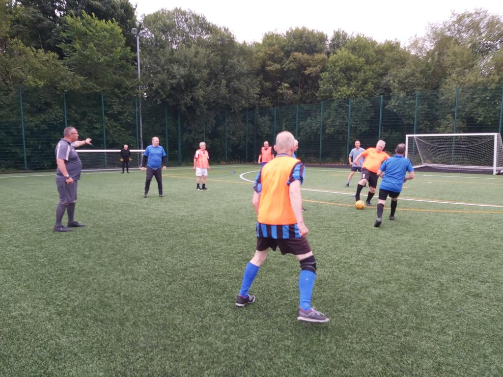 Thanks to <a href="/lesburgess/">Les Burgess</a> who recently  volunteered to guide our group through the main rules and ref matches at our regular Thurs evening #walkingfootball session. It was an eye opener for some of us! 😃