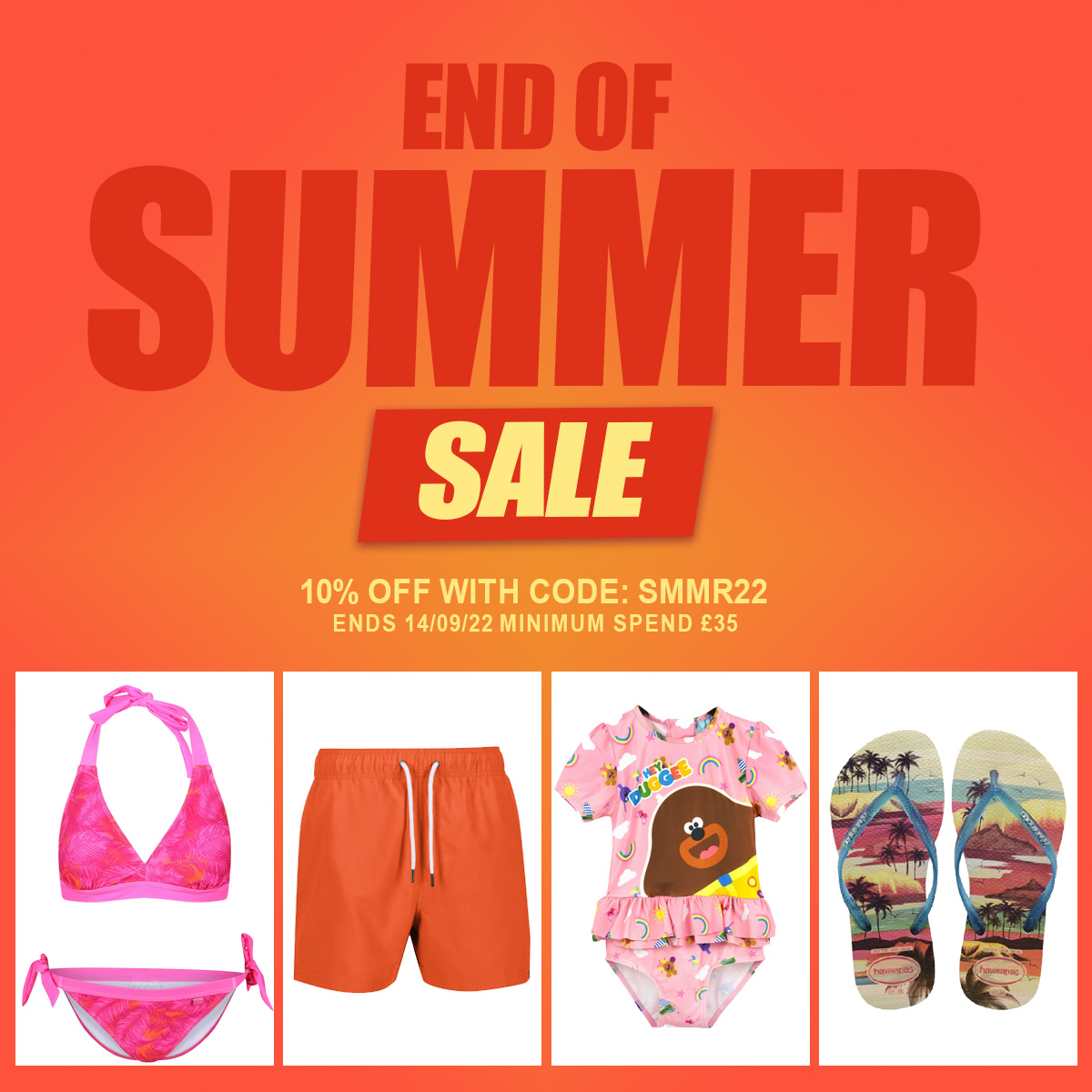 SAVE on the hottest styles for the end of summer! ☀
An EXTRA 10% OFF with code 'SMMR22'
Shop now: bit.ly/3d0X8Cz