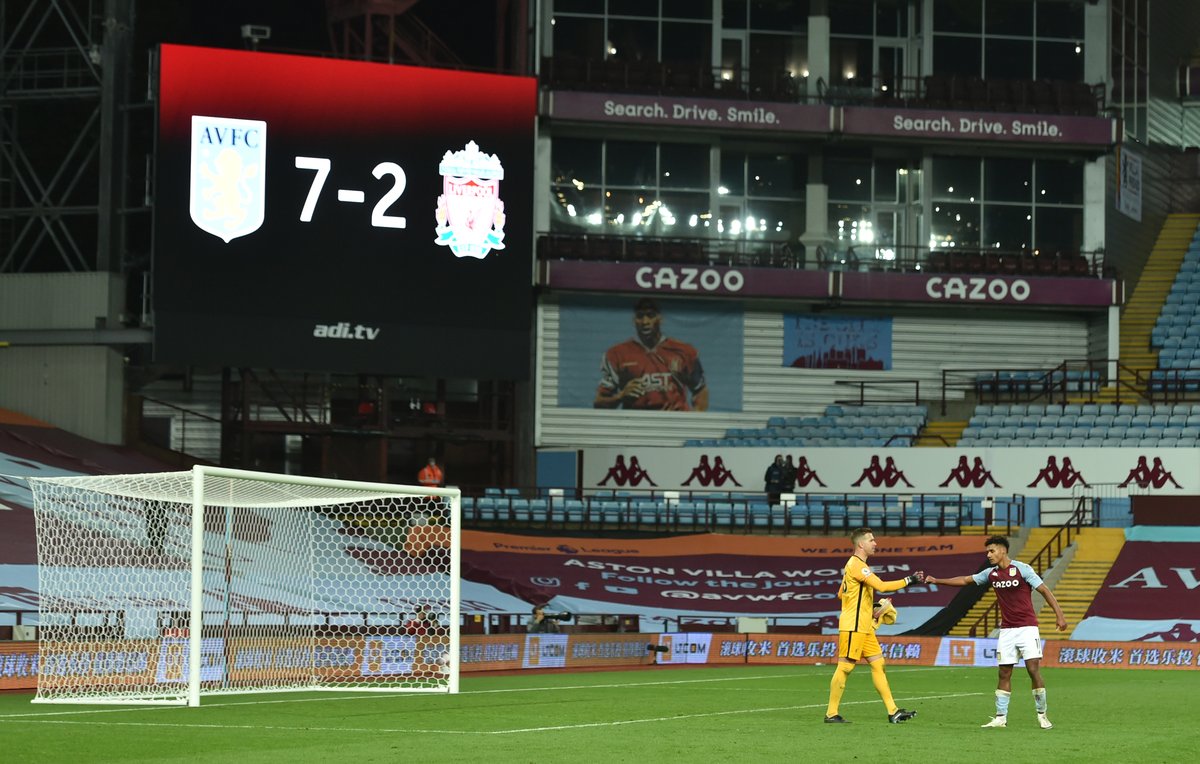 AVFC_News's tweet photo. 🗣 Jurgen Klopp says Liverpool's 4-1 defeat to Napoli in the Champions League is the worst game he has managed in his time at the club.

We can think of another, Jurgen... 😉 #AVFC https://t.co/hlPb0lNTL8