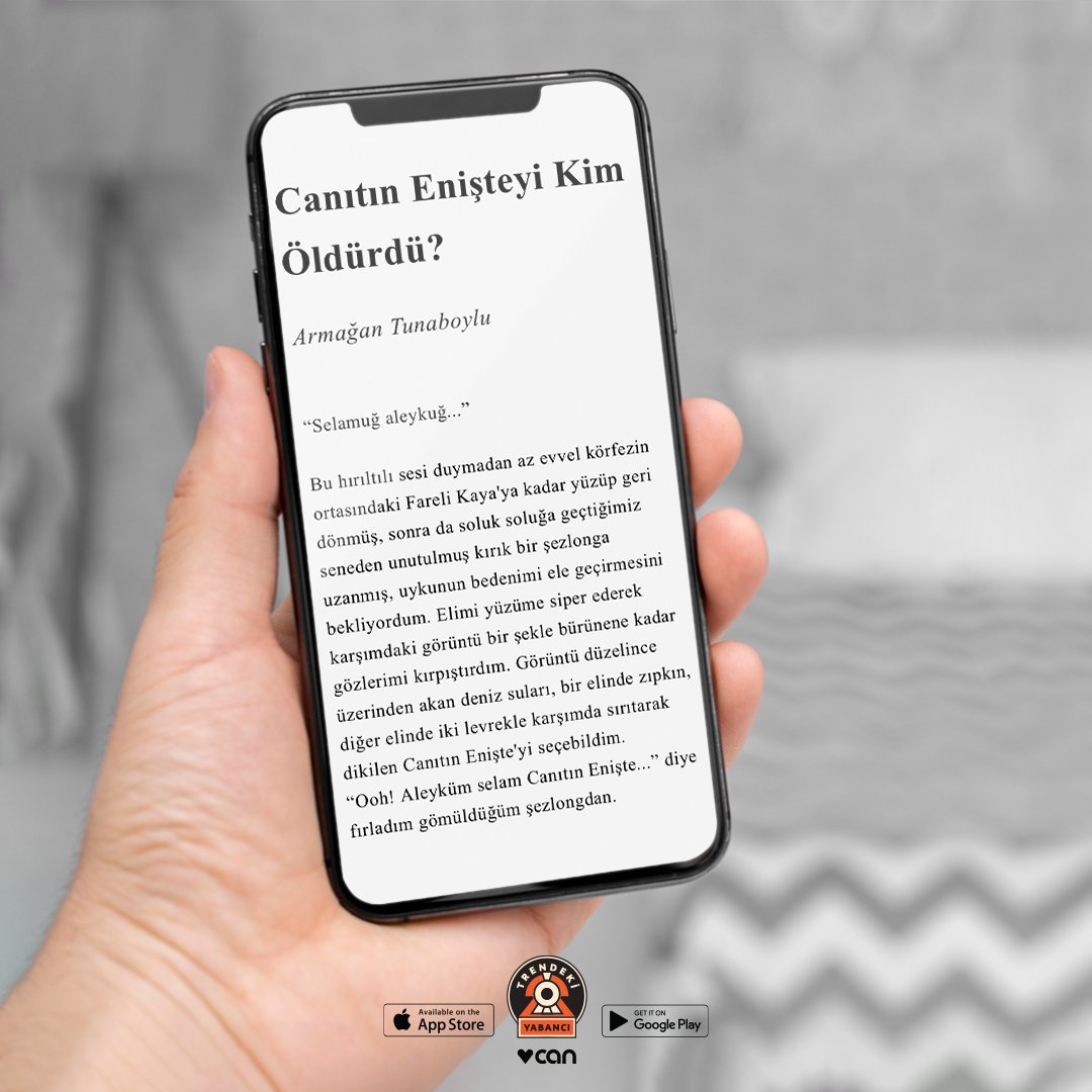 Armağan Tunaboylu’nun “Canıtın Enişteyi Kim Öldürdü?” öyküsü #TrendekiYabancı’nın Eylül sayısında.

#ArmağanTunaboylu #CanıtınEnişteyiKimÖldürdü