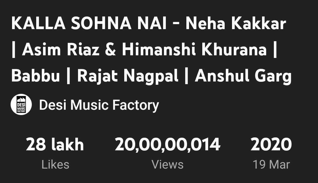 asimanshi_77's tweet photo. And 200M it is ❤️❤️❤️
#Kallasohnanai 
#Asimanshi 
#AsimRiaz 
#HimanshiKhurana 
#NehaKakkar
https://t.co/kB2rbwiUi9 https://t.co/vcC6Tmbs8f