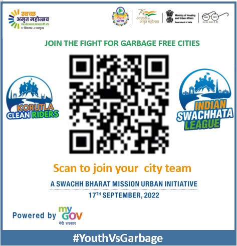 Let's join together and fight against garbage with kakinada Youth Participate in Indian Swachhta League, India's first inter-city competition to build a garbage-free city #SwachhAmritMahotsav,#YouthVsGarbage, #IndianSwachhataLeague, #AmritMahotsav