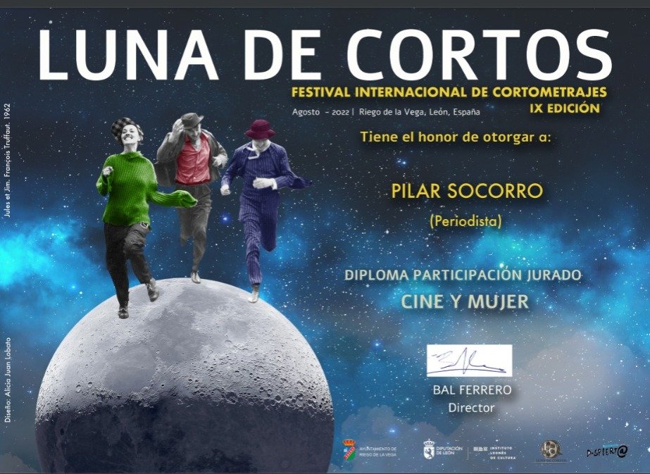 PilarSocorro's tweet photo. #OrgulloDeSerMujer Ha sido un honor formar parte del jurado de la sección de CIne y Mujer del festival Luna de Cortos en su IX edición. Gracias @BalFerrero https://t.co/zaBEDogXRl
