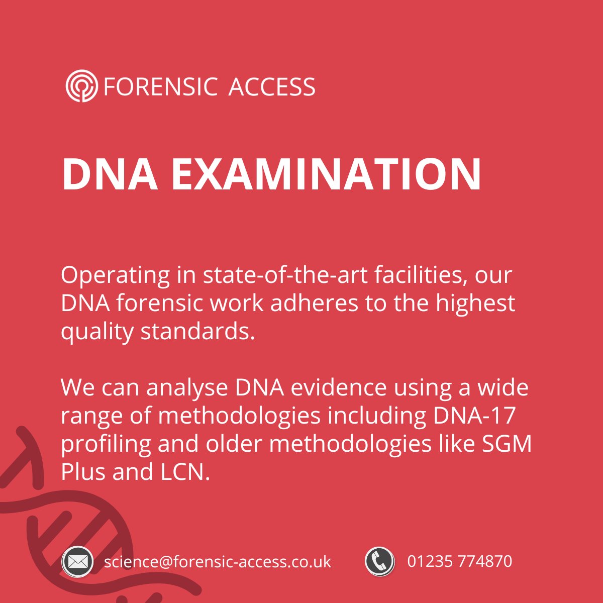 ForensicAccess's tweet photo. Did you know we offer a range of #forensicbiology services? Our team of forensic #experts review biological #evidence from #bloodpatternanalysis (#bpa) to #dna examination to assist defence #solicitors in a case review.

#biology #bodyfluid #crimesceneinvestigation #expertwitness https://t.co/awuWiiQSjU