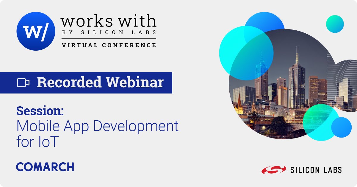 ComarchTech's tweet photo. #Workswith is a virtual conference created in cooperation between our business partner @siliconlabs and the most influential technology brands. Last year we had a great opportunity to deliver a speech during that event: https://t.co/1FXk9puTfG
📆 This year's edition starts today! https://t.co/p8GdxMvDkD