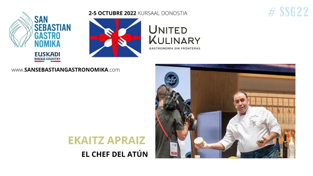 Ekaitz Apraitz, el chef del atún <a href="/_Balfego/">Atún Rojo Balfegó</a>  estará en el auditorio en San Sebastián Gastronomika 
 #ssg22 
📍 <a href="/KursaalDonostia/">Kursaal</a> 
📅3- 5 de octubre
Inscripciones en ↩️
 
sansebastiangastronomika.com/es/home/inscri…