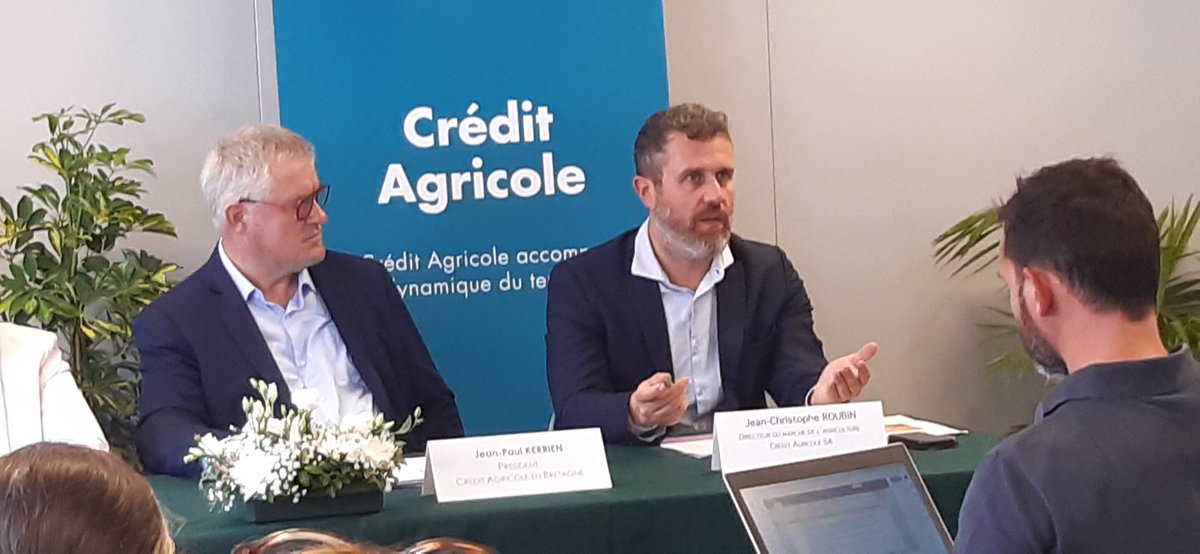 #SPACE"En France l'inflation alimentaire est à 7% alors qu'en Allemagne elle est à 14%, 20 % au Royaume Uni d'ici la fin de l'année. Soulignons dc la résilience du système alimentaire français par rapport à nos pays voisins" Jean-Christophe Roubin dir marché agri <a href="/Credit_Agricole/">Groupe Crédit Agricole</a>