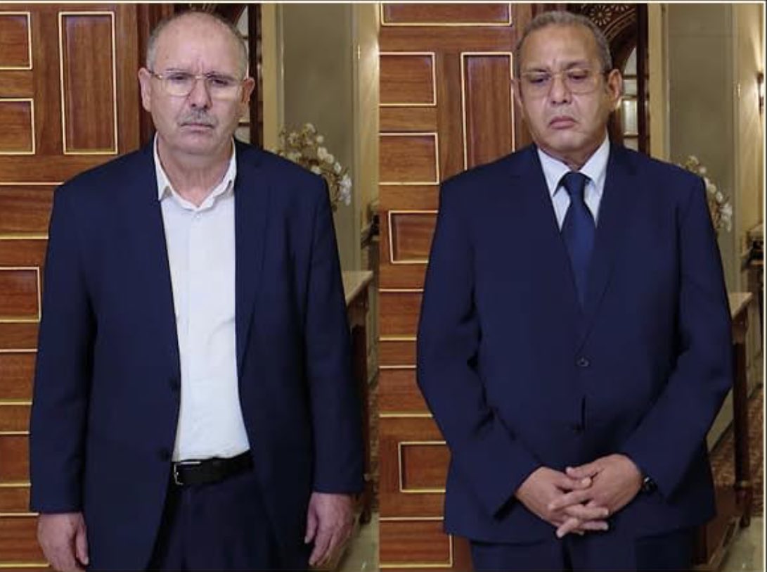 Neila_Hammi's tweet photo. صورة من فيديو للرئاسة التونسية نشر أمس تتضمن رئيسي منظمتي العمال والأعراف في #تونس
"صورة مميزة". https://t.co/8N4gWL4OfJ