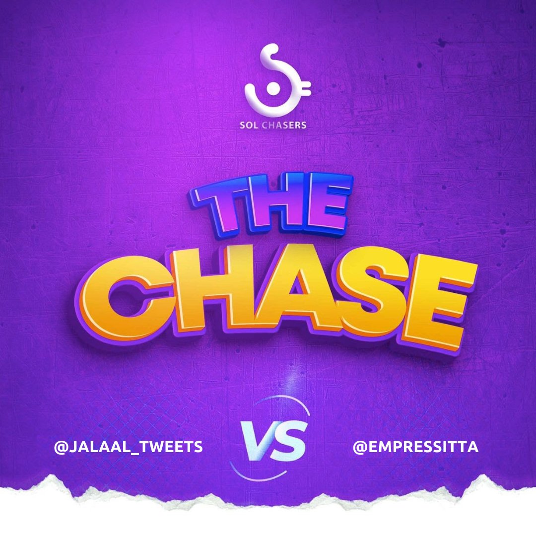 ChasersHQ's tweet photo. This week on The Chase, its 

@jalaal_tweets VS @empressitta 

As always, there is a twist. 

The twist is you can DM either Jalaal or Empressitta if you want to be on their team. 

Good luck to you, and to them. 

We have a prize for the extra team mates

#TheChase https://t.co/3jExk0ByOo
