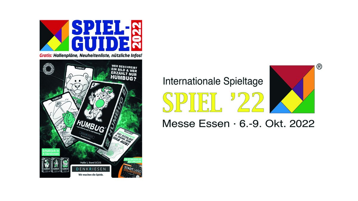 Today is the day. Find the cost-free SPIEL-GUDIE ’22 with hall plans, list of new releases, program highlights and further useful information about the SPIEL ’22 to download on our website.
spiel-messe.com/en/spiel-guide/