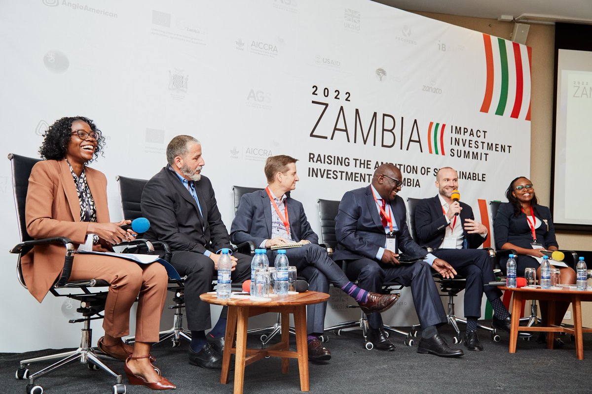 CGIARAfrica's tweet photo. #HappeningNow! The Zambia Impact Investment Summit #ZIIS kicks off today with face-to-face discussions between AICCRA Accelerator Program agribusinesses and Impact investors. #ClimateAction#impact https://t.co/cX6zNF3kzy