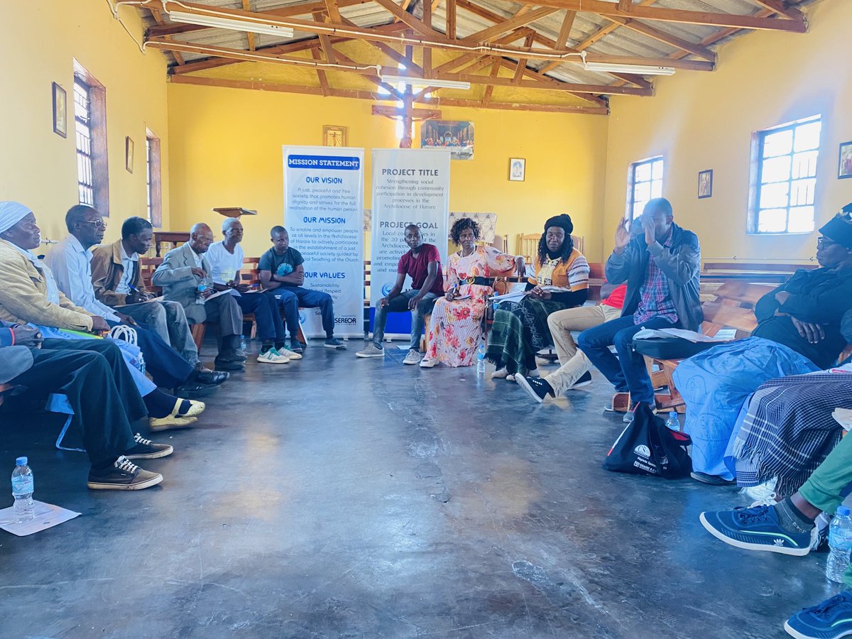 The secretariat is at St James Centre - Seke Rural Parish today empowering leaders in different capacities to implement strategies against GBV, sexual violence, abuse and child marriages. We all have a role to work together, making contributions that build documents for change.