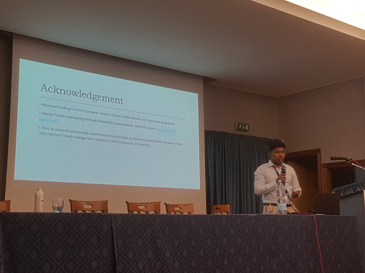 Roman Shrestha from @intelligentvox is presenting the latest research within #MENHIR_H2020 on speaker recognition in the 20th IEEE Conf DASC 2022
