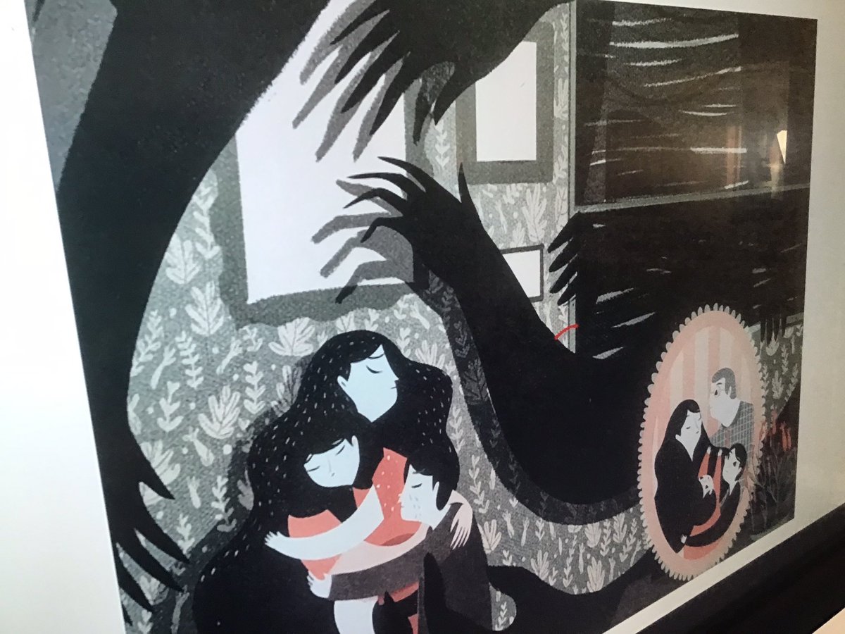 HolbrookschoolR's tweet photo. Year 6 have been studying this illustration from @Frenci_San The Journey - we’ve loved spotting small details in the picture and one of our children thought that the empty picture frames symbolised feelings of emptiness after Dad’s death 😲@clpe1 https://t.co/PhjnR4cTJH
