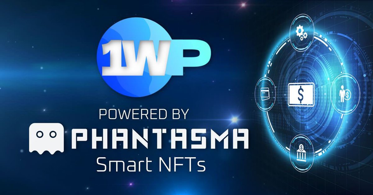 1W_Project's tweet photo. The #1WP platform or eco-system is being built by our talented development partner, @PhantasmaChain. They are a #Layer1 with the ability to deliver interoperable smart NFTs cross chain, with an almost gas-less carbon-negative #blockchain #DAO #Community #Utility https://t.co/bUbYBrhfjK