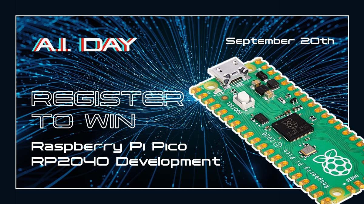 Want to win a free Raspberry Pi Pico  RP2040 DevelopmentBoard? Register for this year’s AI Day Virtual Conference, and mark your calendars for September 20th. Must register and attend to win!

bigmarker.com/series/ai-day/…