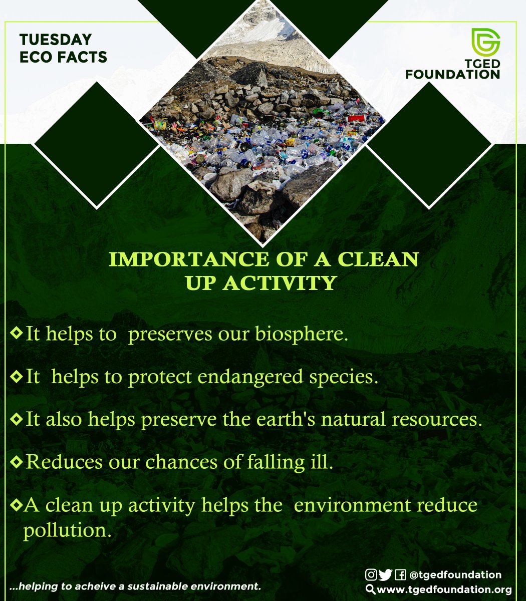 tgedfoundation's tweet photo. Cleaning the environment is very important, it is the key to the healthy existence and survival of life on planet earth.
#cleanairday #cleanair #cleanairsolutions #cleanairmoms #cleanairhealthyfuture #cleanairstreet #cleanairnow #cleanairdontcare #cleanaircampaign https://t.co/kGhvvBKXKe