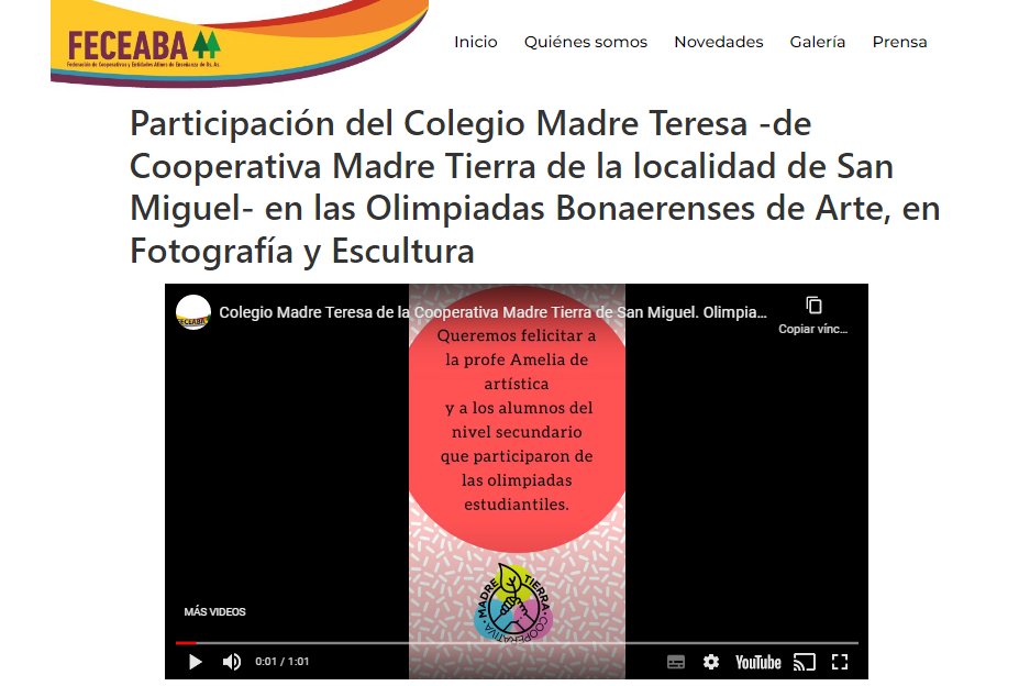 Feceaba2's tweet photo. Cooperativa Madre Tierra https://t.co/SvNBuMsxEZ @ansolnoticias @portalcoopes @AlexRoig_inaes @INAESarg https://t.co/Mj4sXEFpjH