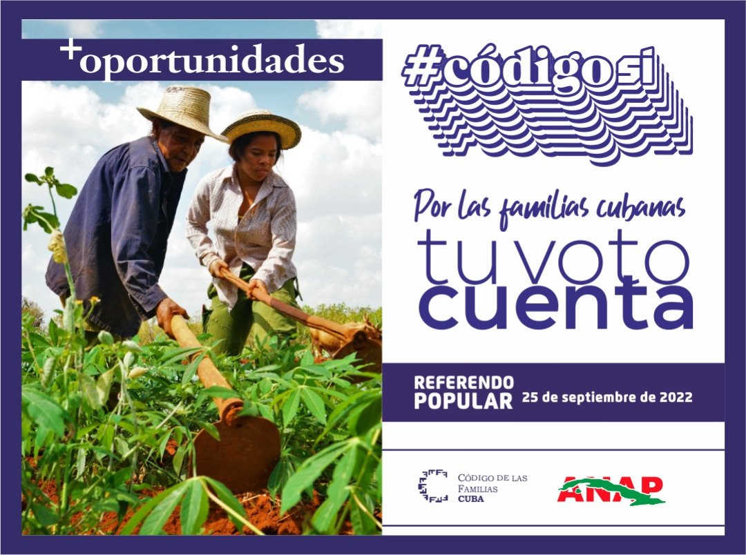 Será un voto consciente y comprometido con todas las personas, el presente y futuro de la patria.#Cuba #CódigoSí #CongresoCampesinoEnArmas         #AnapCua