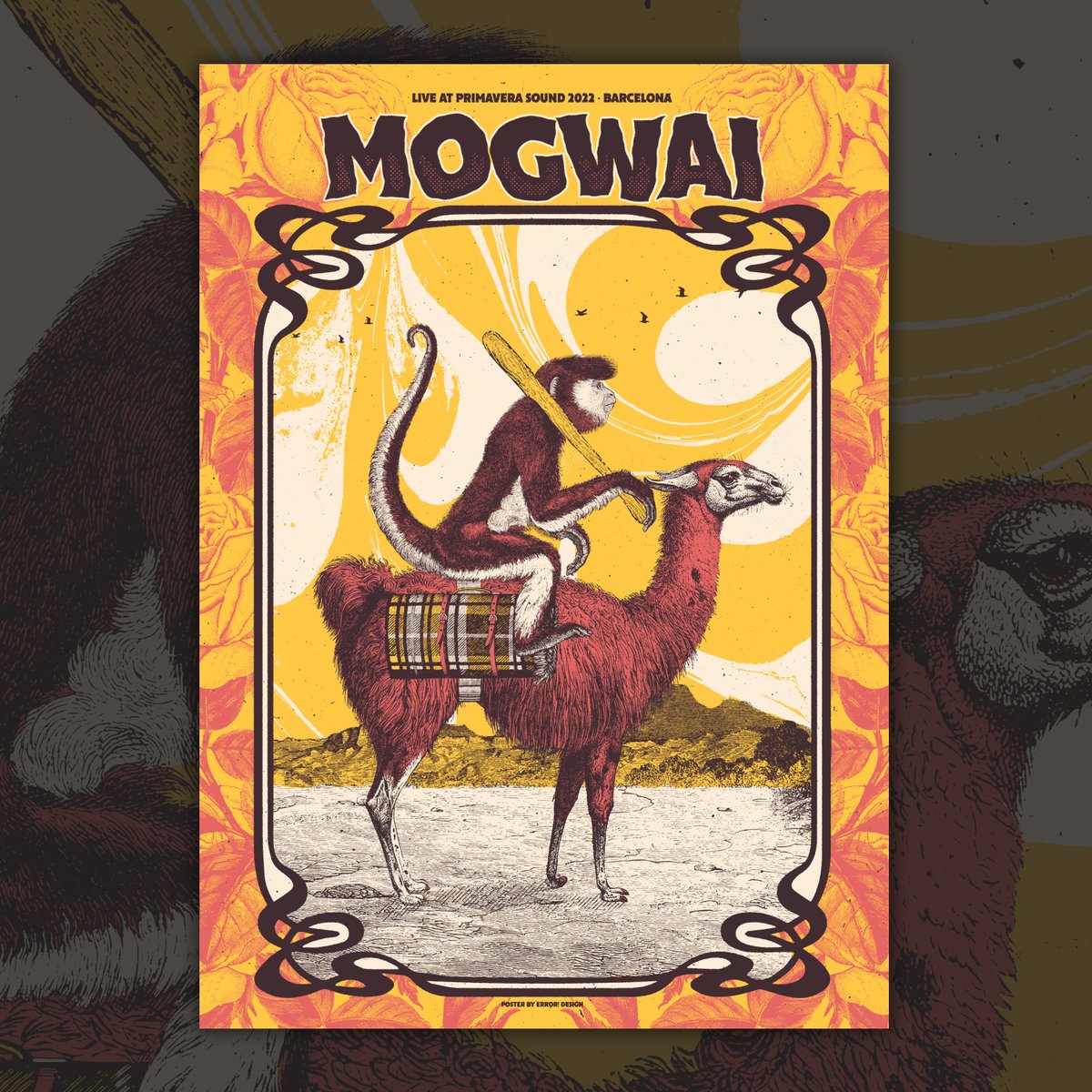 mogwaiband's tweet photo. This @Primavera_Sound print by #errordesign is available now at: https://t.co/uGB5lGyad1 https://t.co/YEq9i0Hit8