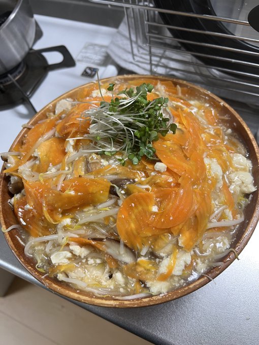 キャベツ見えないけど最近ハマってるキャベツのあんかけサラダ 