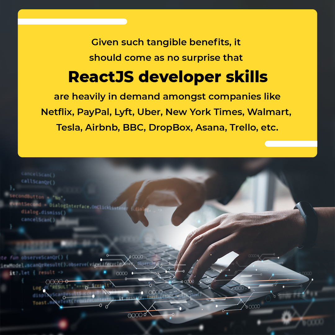 ShreyaS91479007's tweet image. ReactJS Developer skills are heavily in demand amongst companies such as PayPal, Netflix, and many more. 

Learn More: bit.ly/3BCqmBx

#reactjs #reactjsdeveloperskills #webdevelopment #javascript