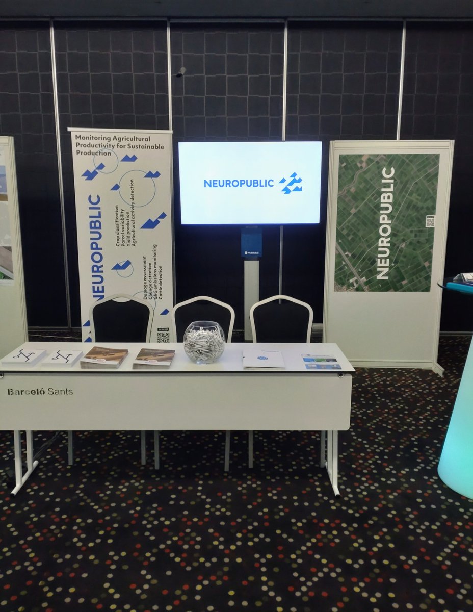 NEUROPUBLIC's tweet photo. 🛰️ Τhe 26th #MARS conference is live at #Barcelona #Spain!
ℹ️ Visit our Booth No.8 to learn how to improve #CAPMonitoring controls & discuss our @gaiasenseGR-based #SmartFarming solutions
💡https://t.co/DLepmi4T8k
#IACS #RemoteSensing #FutureCAP #PayingAgencies #NIVA4CAP https://t.co/L0wfTTKubd