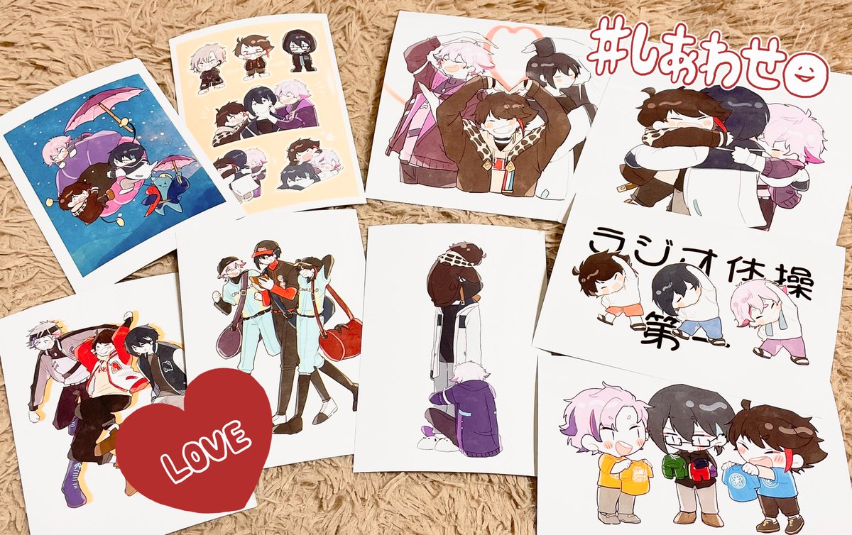 丸さんのオタクなので爆速でプリントしてきました‼️🥳🫶💓💓 本当に丸さんの絵が好き……家宝にします😭