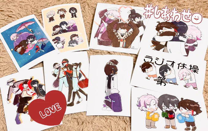 丸さんのオタクなので爆速でプリントしてきました‼️🥳🫶💓💓 本当に丸さんの絵が好き……家宝にします😭